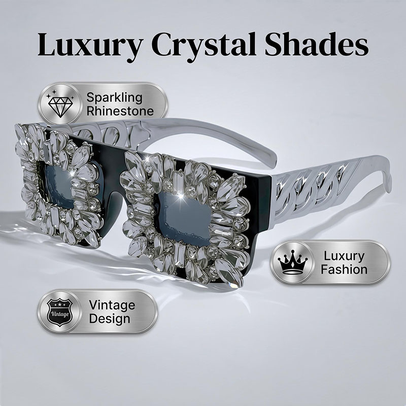 Exaggerated Bling Rhinestone S - огляд і ціна Sunglass Retainer Cord
