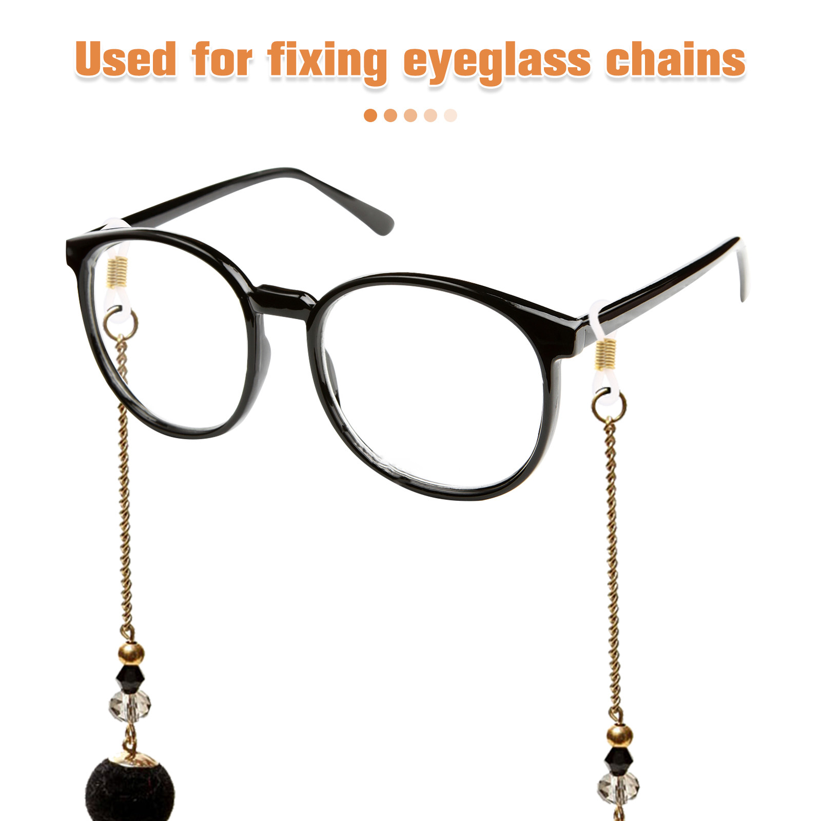 100Pcs Eyeglass Chain Ends Sil - огляд і ціна Sunglass Retainer Cord